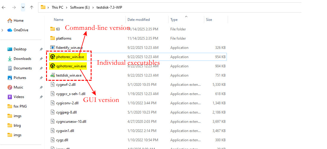 TestDisk & PhotoRec Zip 파일